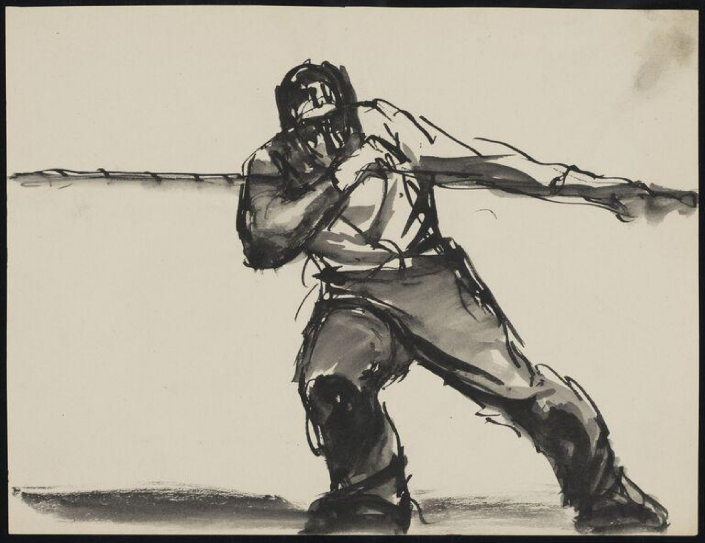 Drawing, Josef Herman, 1944-55