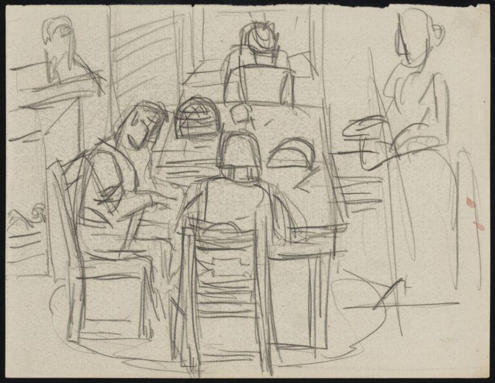 Drawing, Josef Herman, 1944-55