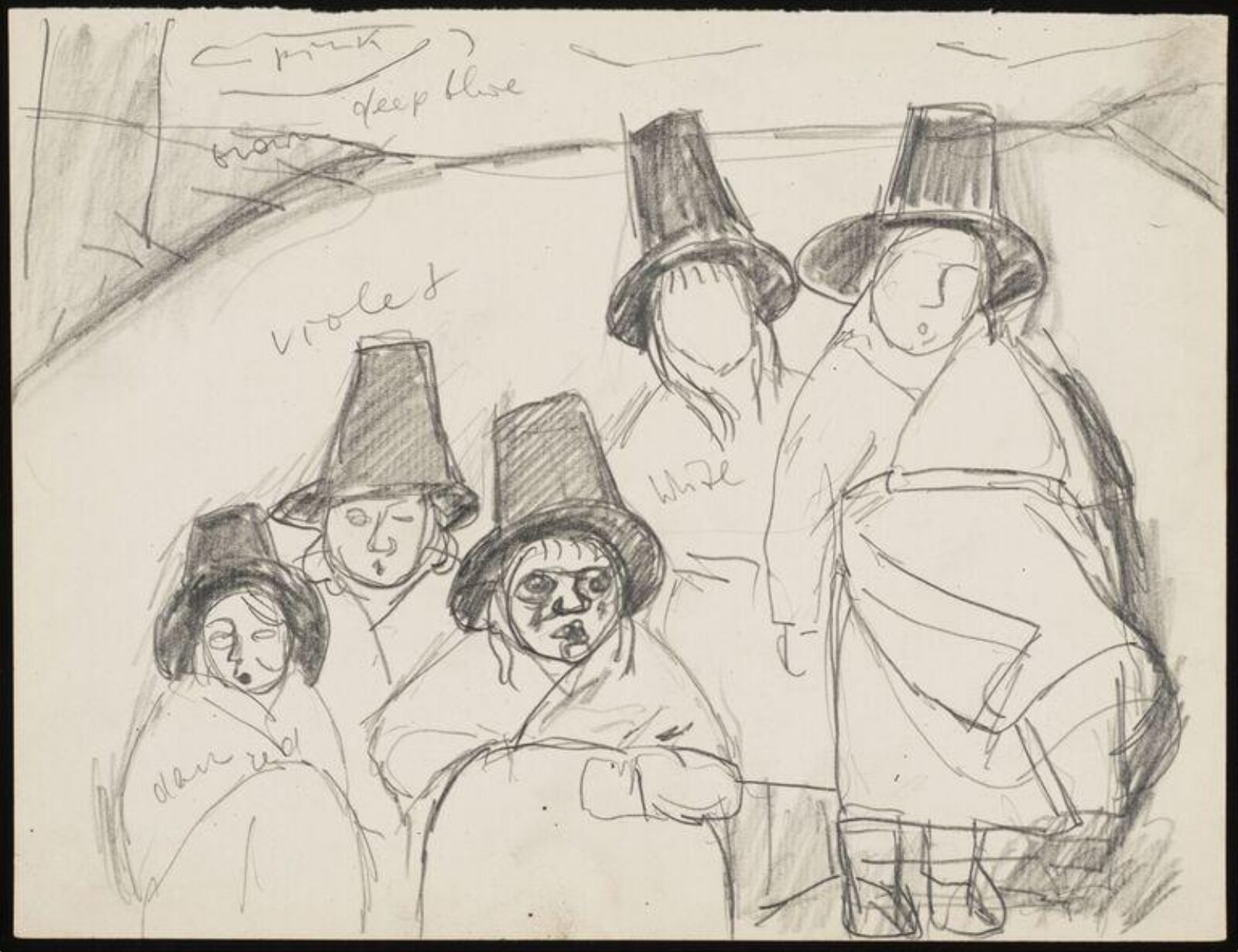 Drawing, Josef Herman, 1944-55