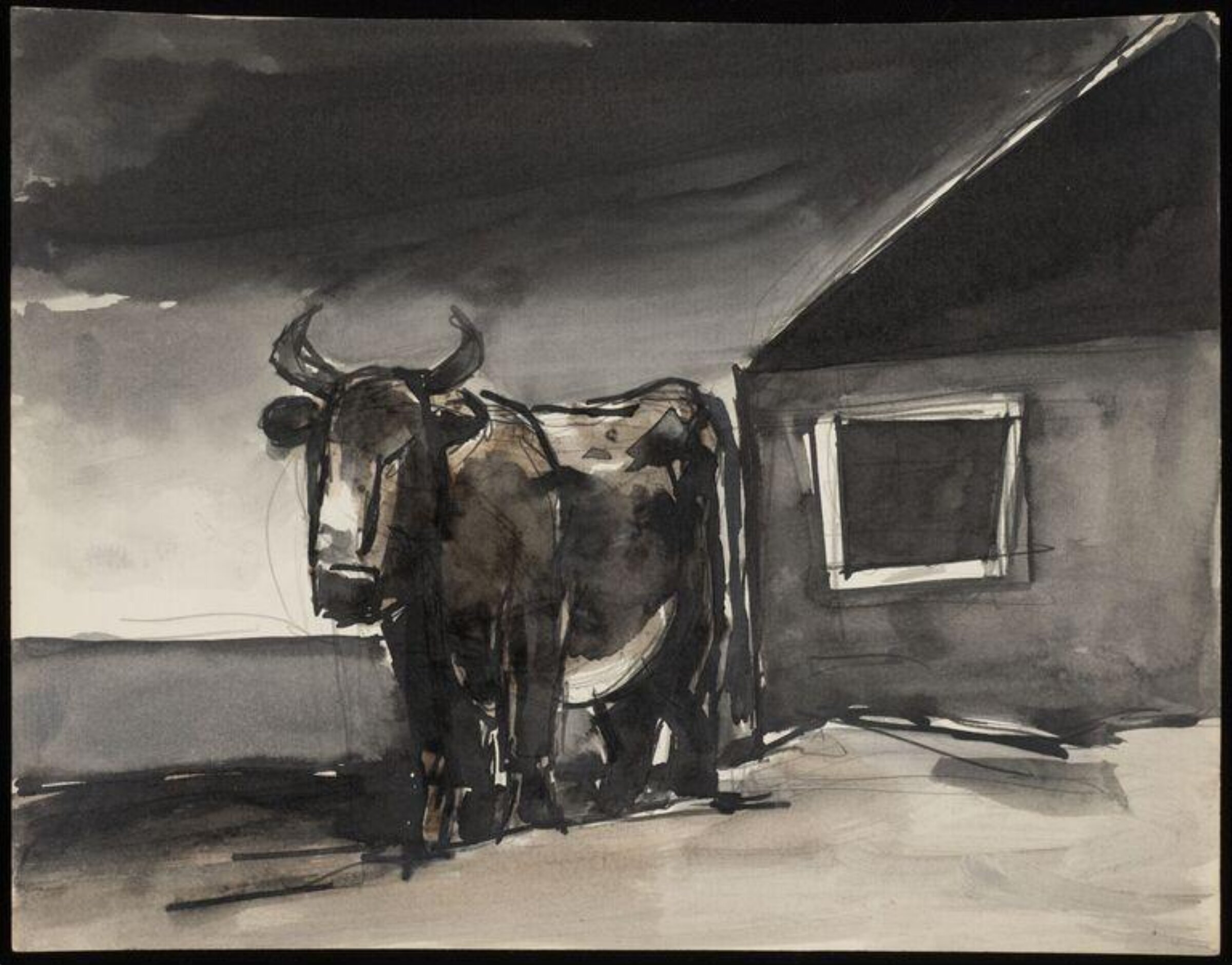 Drawing, Josef Herman, 1944-55