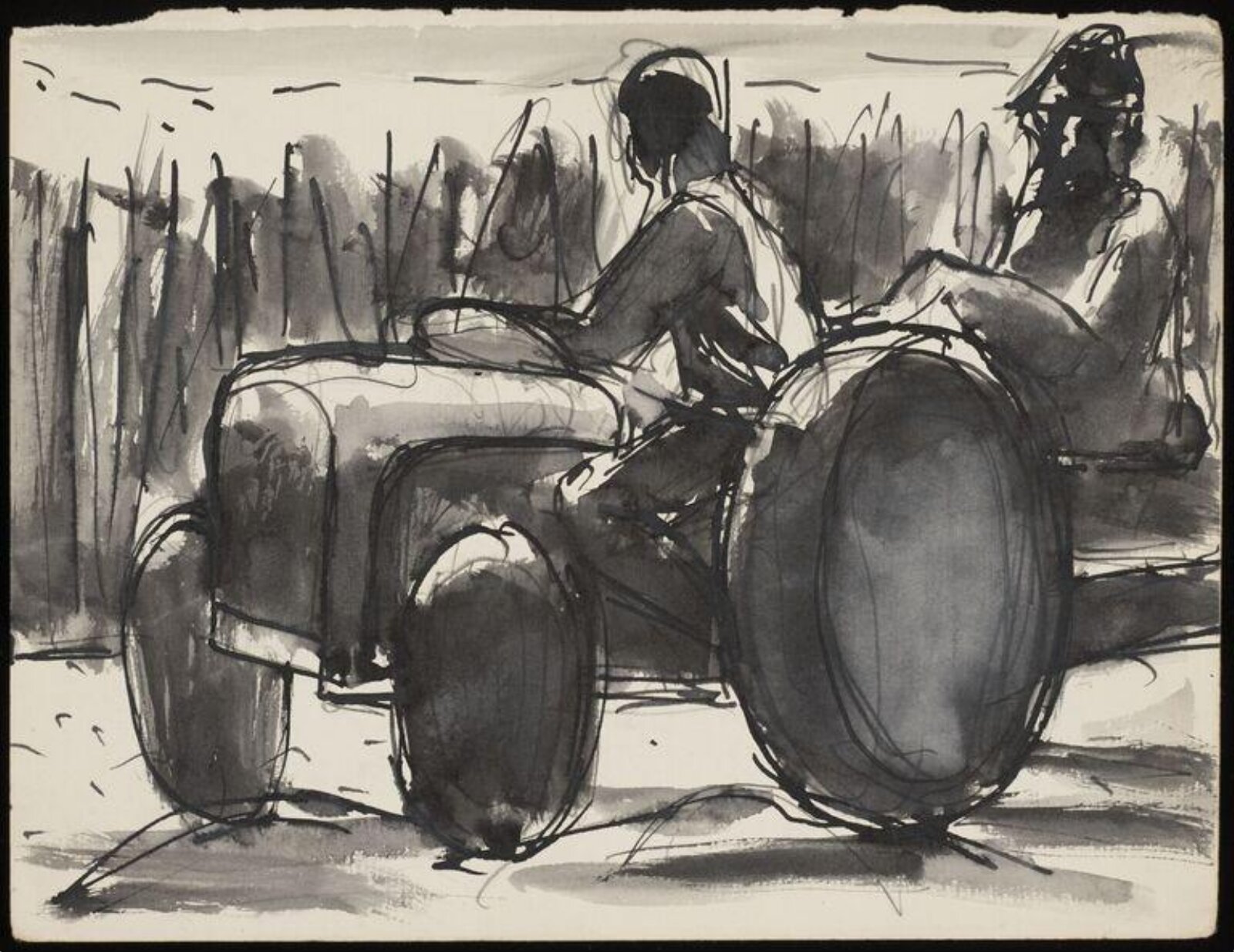 Drawing, Josef Herman, 1944-55