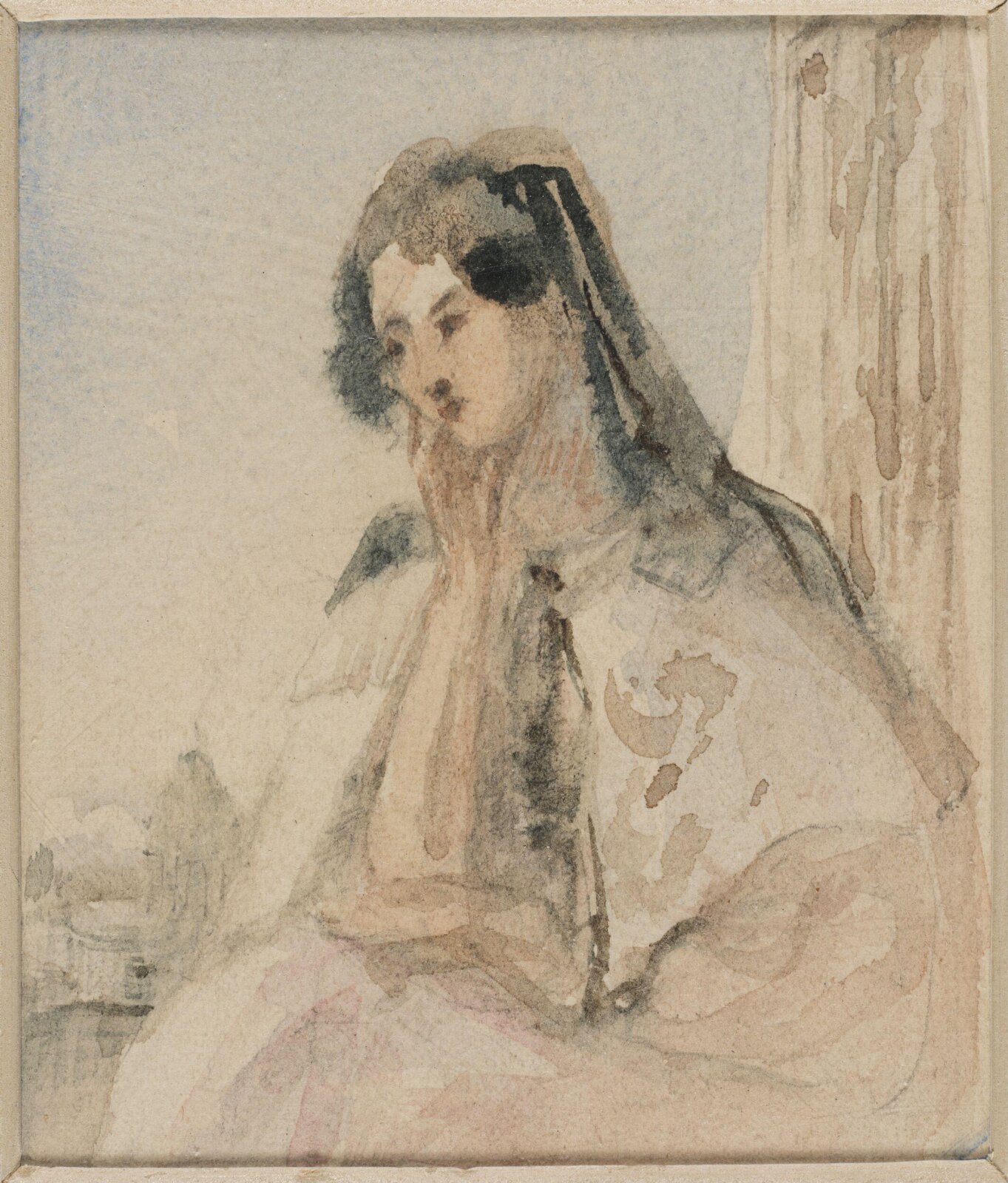 Drawing, William Boxall, mid 19th century
