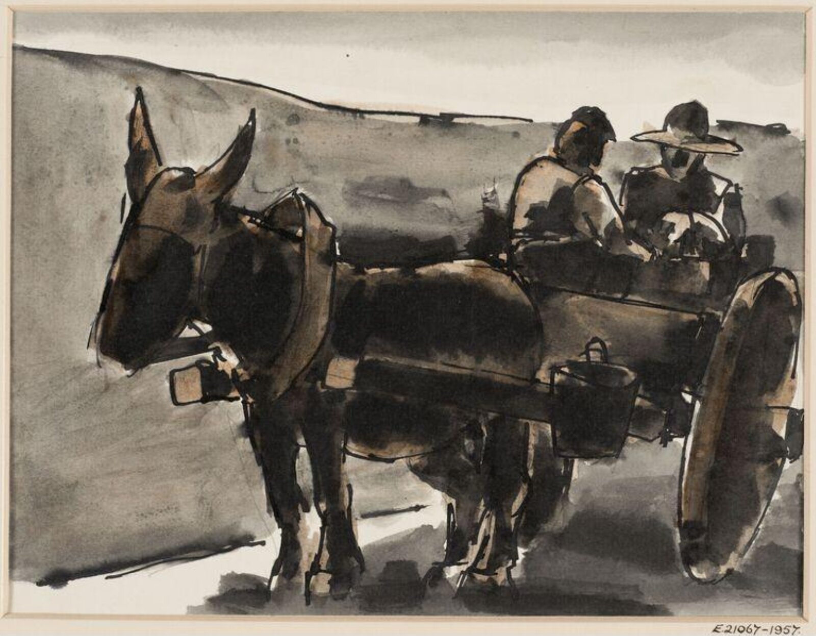 In the Cart, Josef Herman