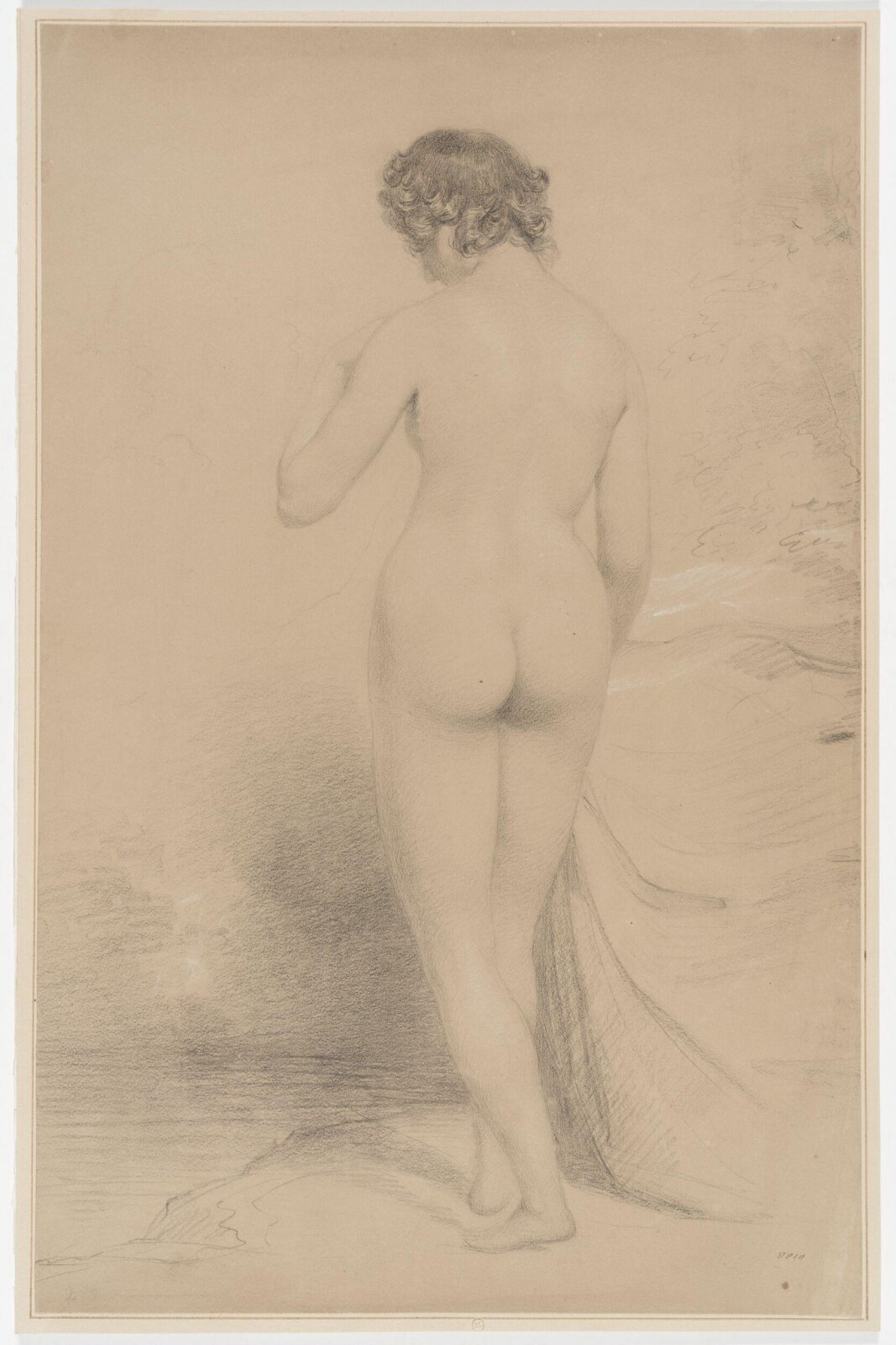 Drawing, George Raphael Ward, c. 1817-1879