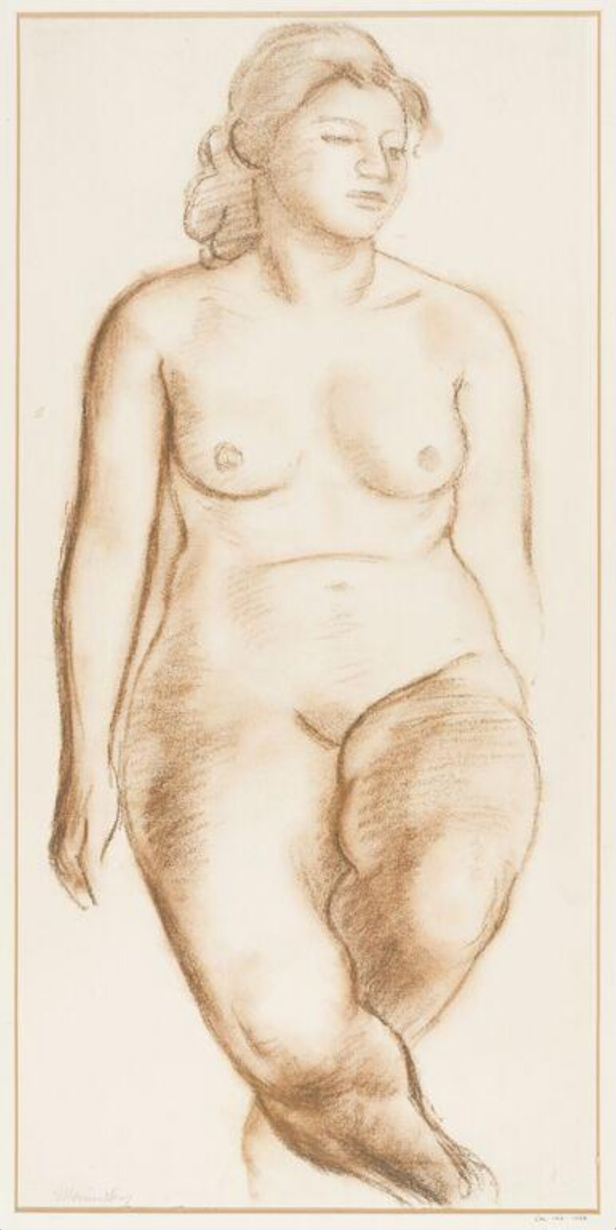 Drawing, Bernard Meninsky, c. 1938
