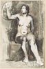 Study of a female nude by Reynolds, Alan Munro