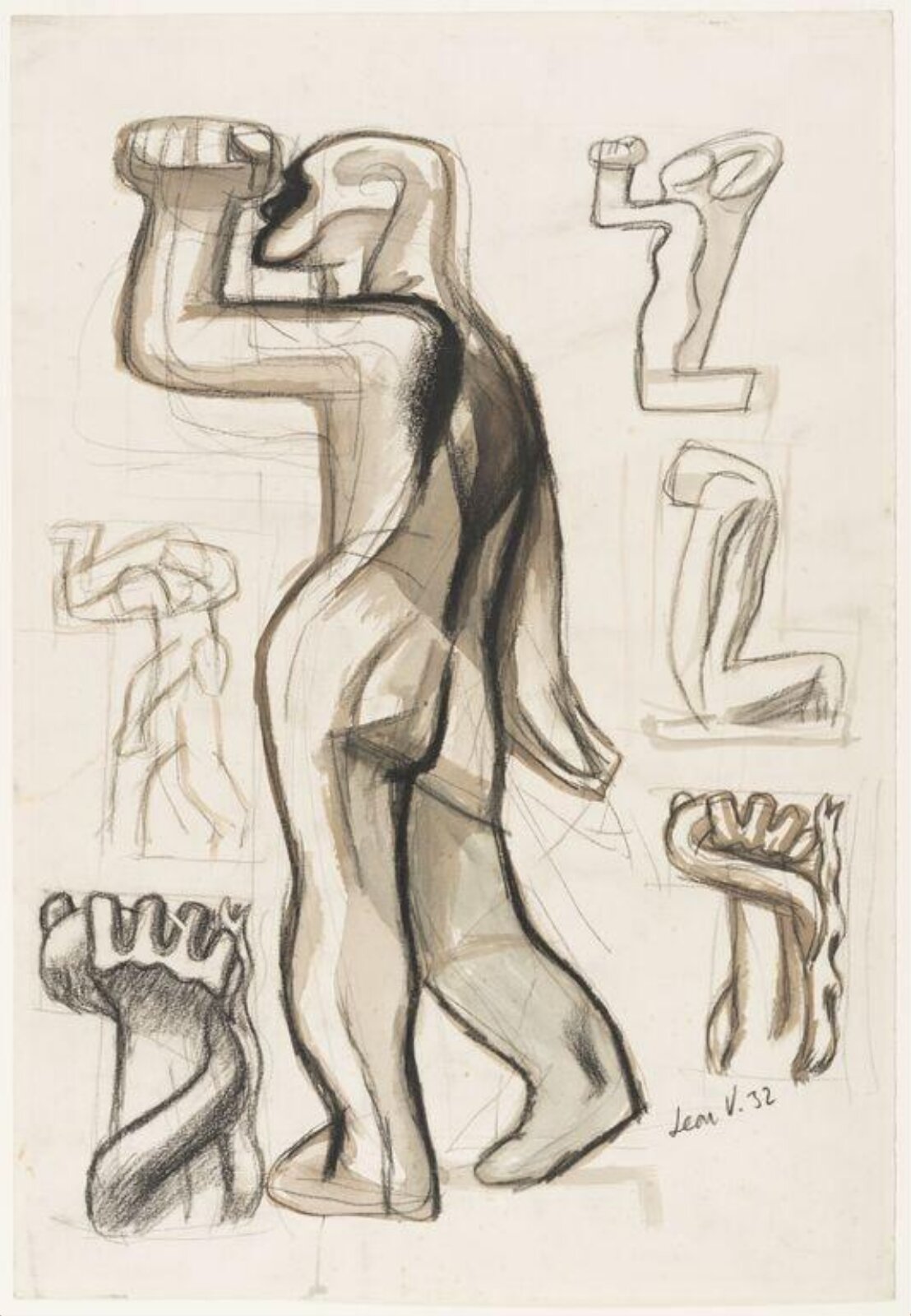 Drawing, Leon Underwood, 1932