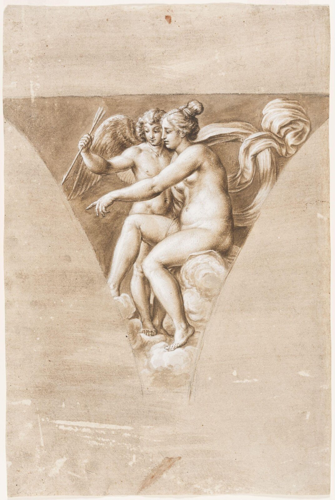 Venus Pointing Cupid to Psyche (after Raphael), 17th century