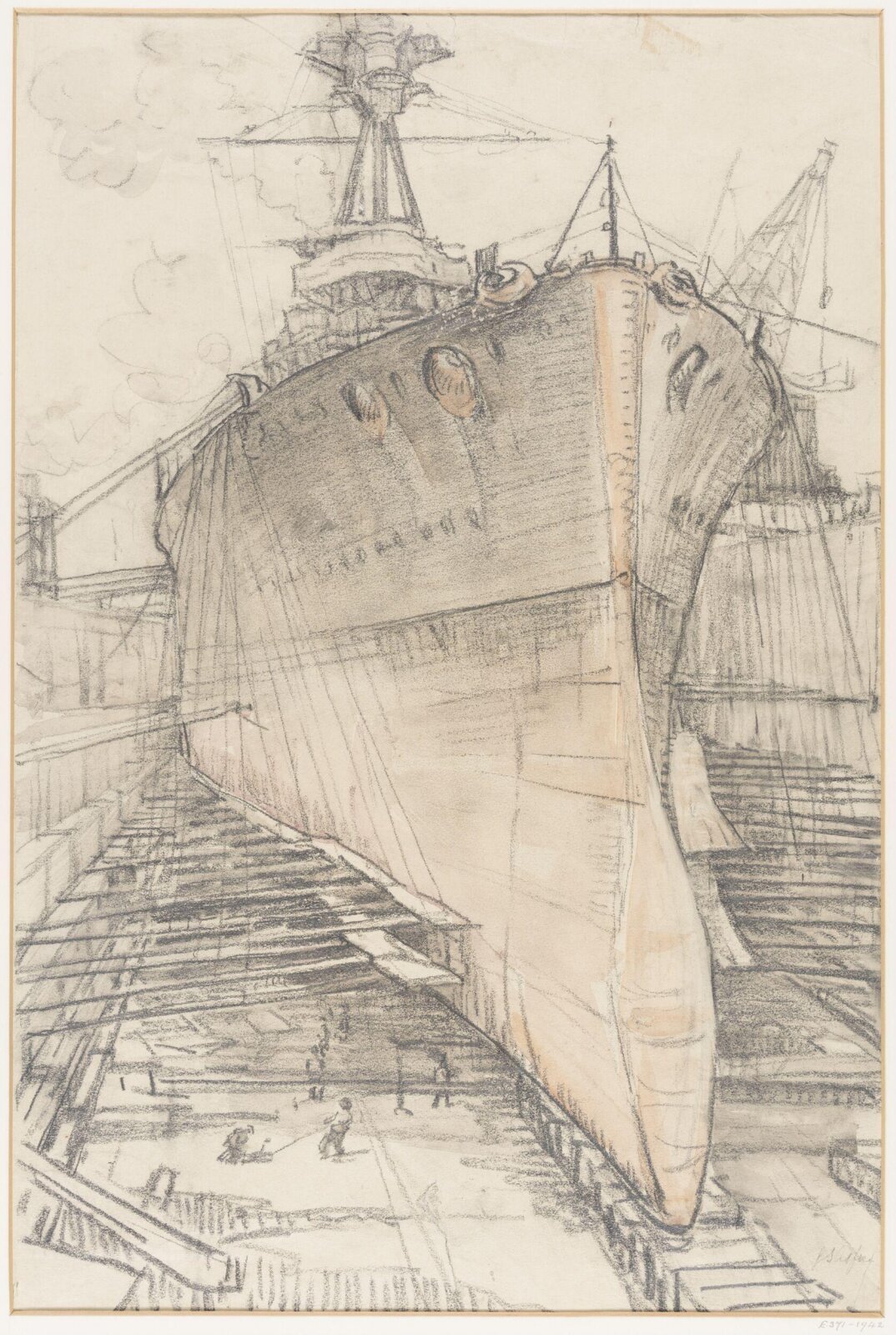 Drawing, Geoffrey Stephen Allfree, 1914-18