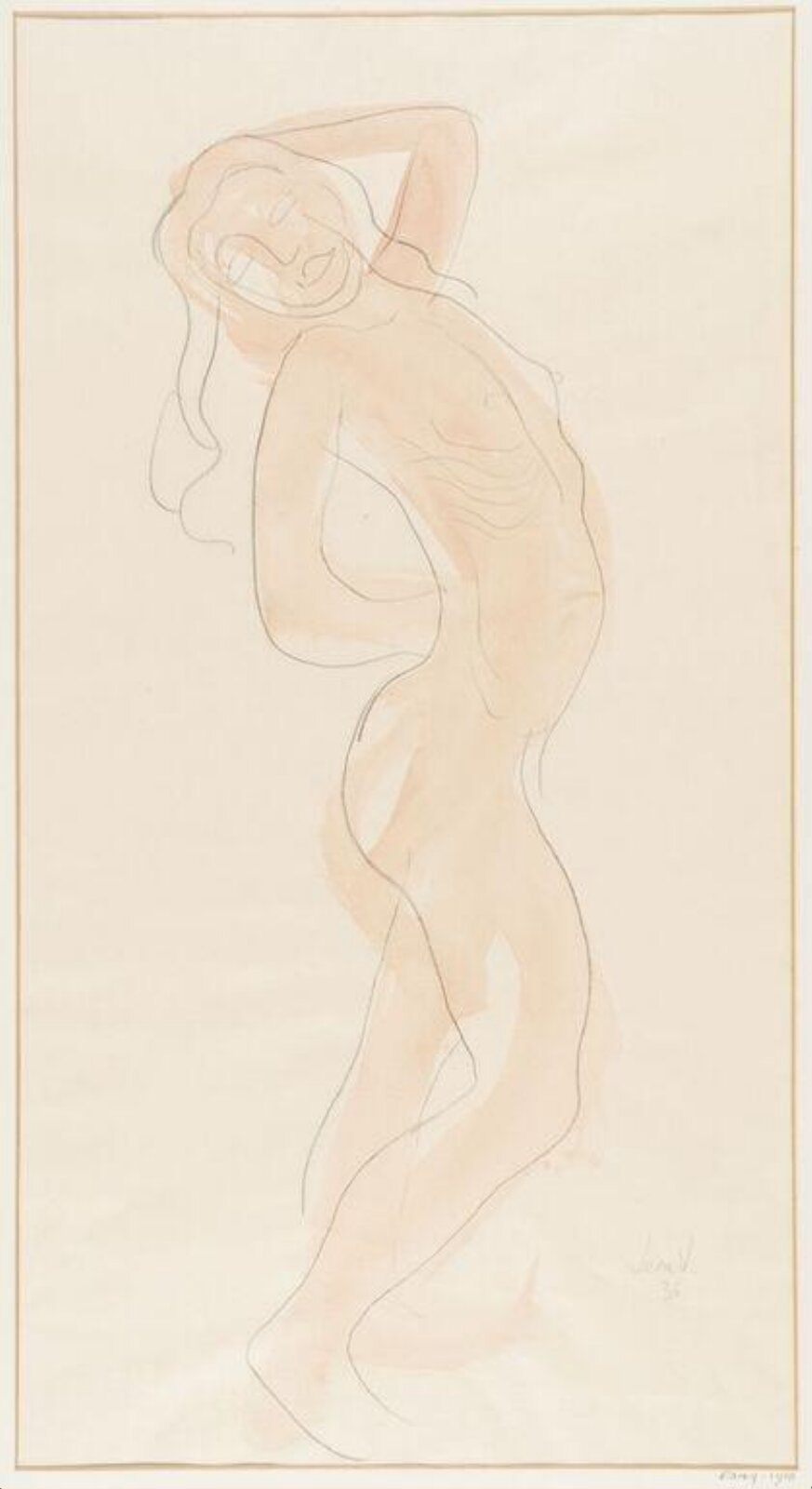 Drawing, Leon Underwood, 1936