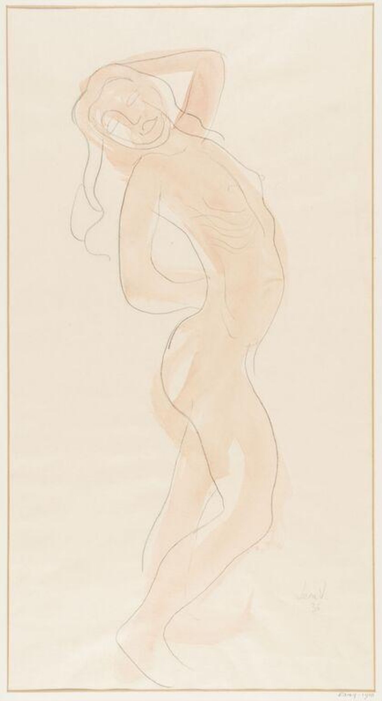 Drawing, Leon Underwood, 1936