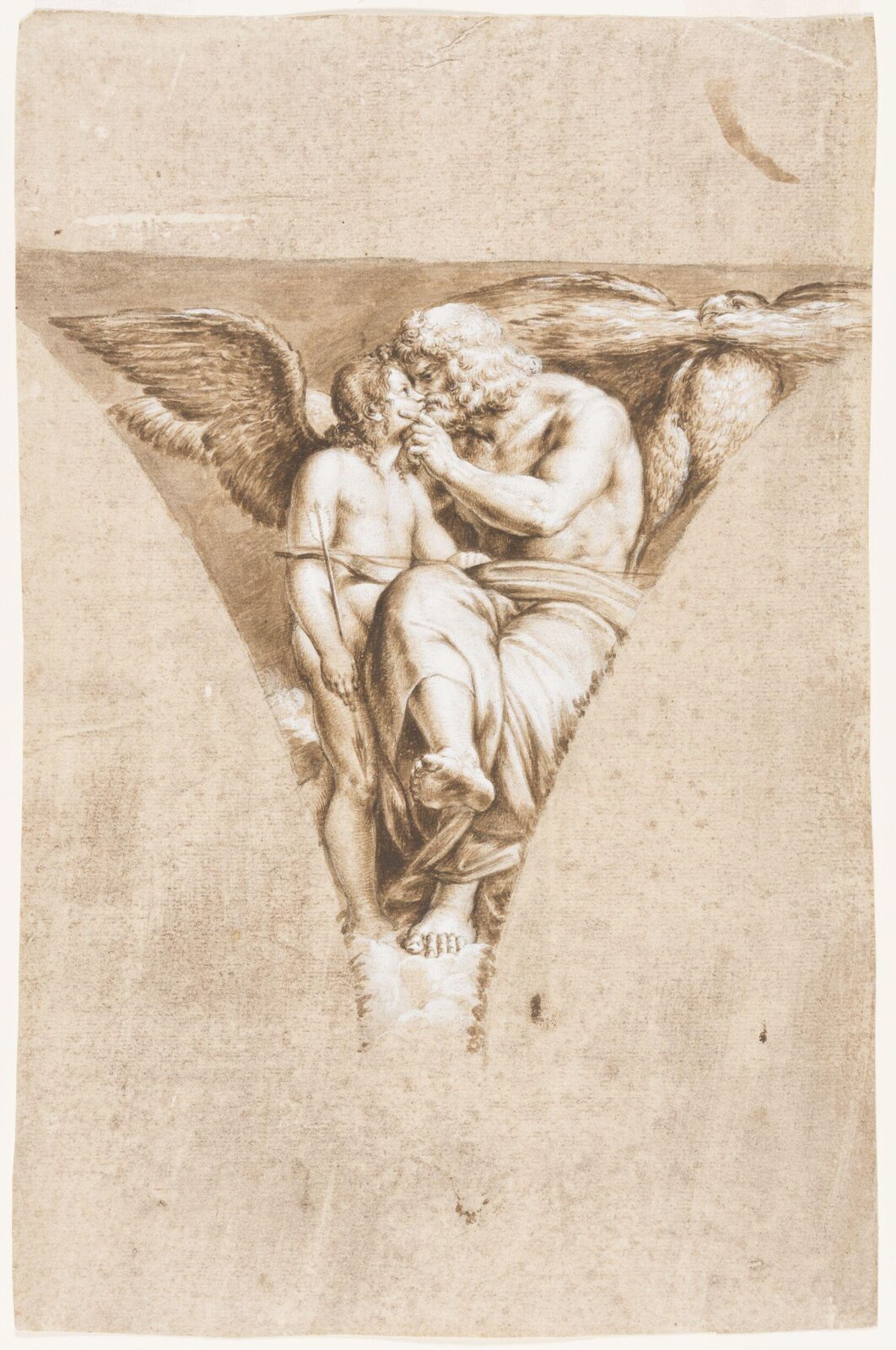 Jupiter Fondling Cupid (after Raphael), 17th century