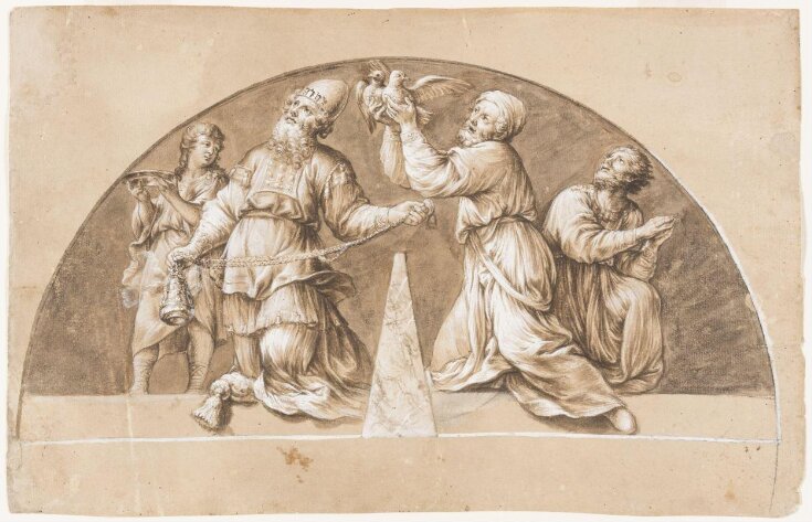 Samuel with Eli and the Sacrificial Offering of Two Doves (after Raffaele Vanni) top image