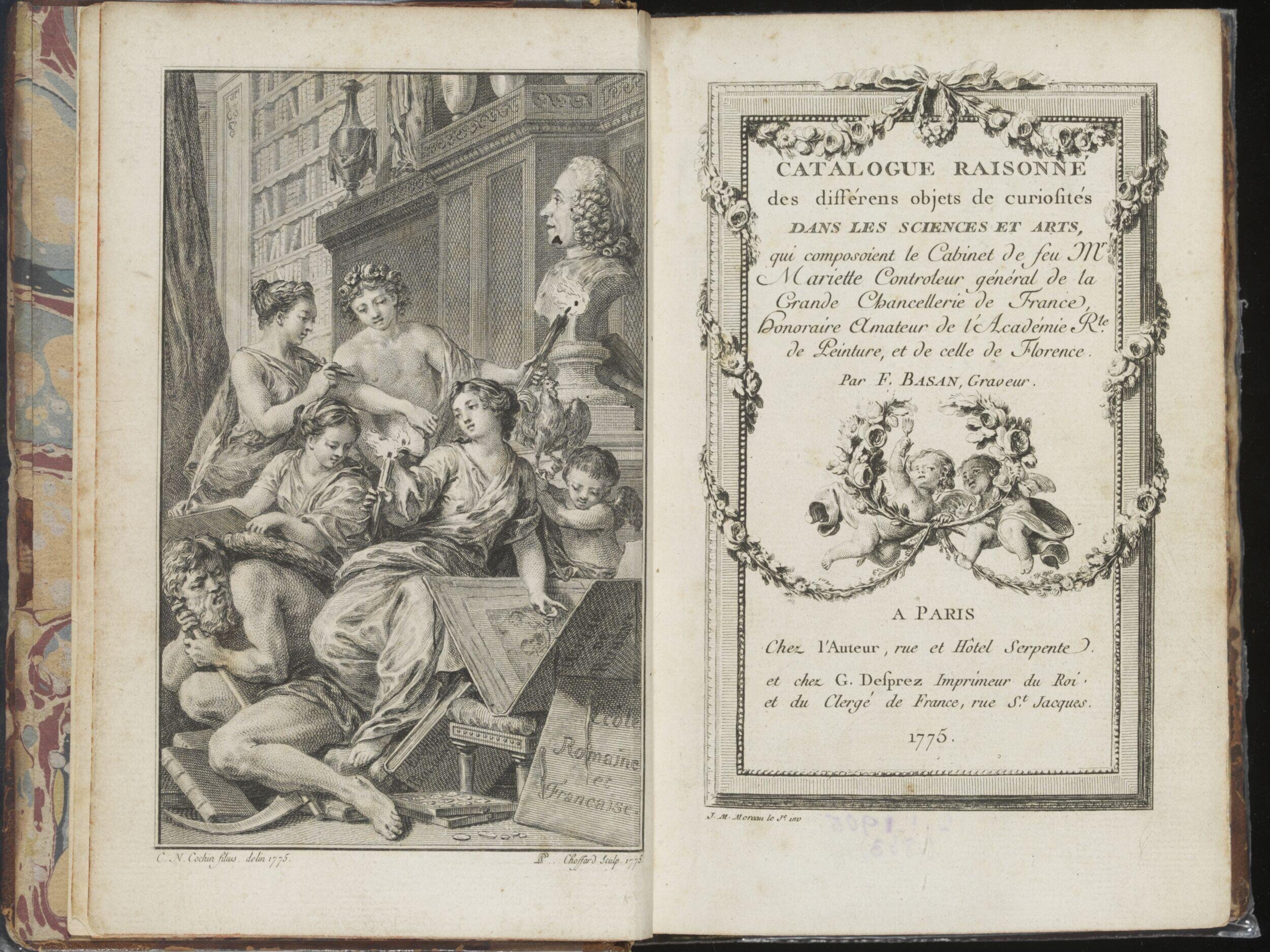 Catalogue raisonné des différens objets de curiosités, bound with Catalogue d'estampes