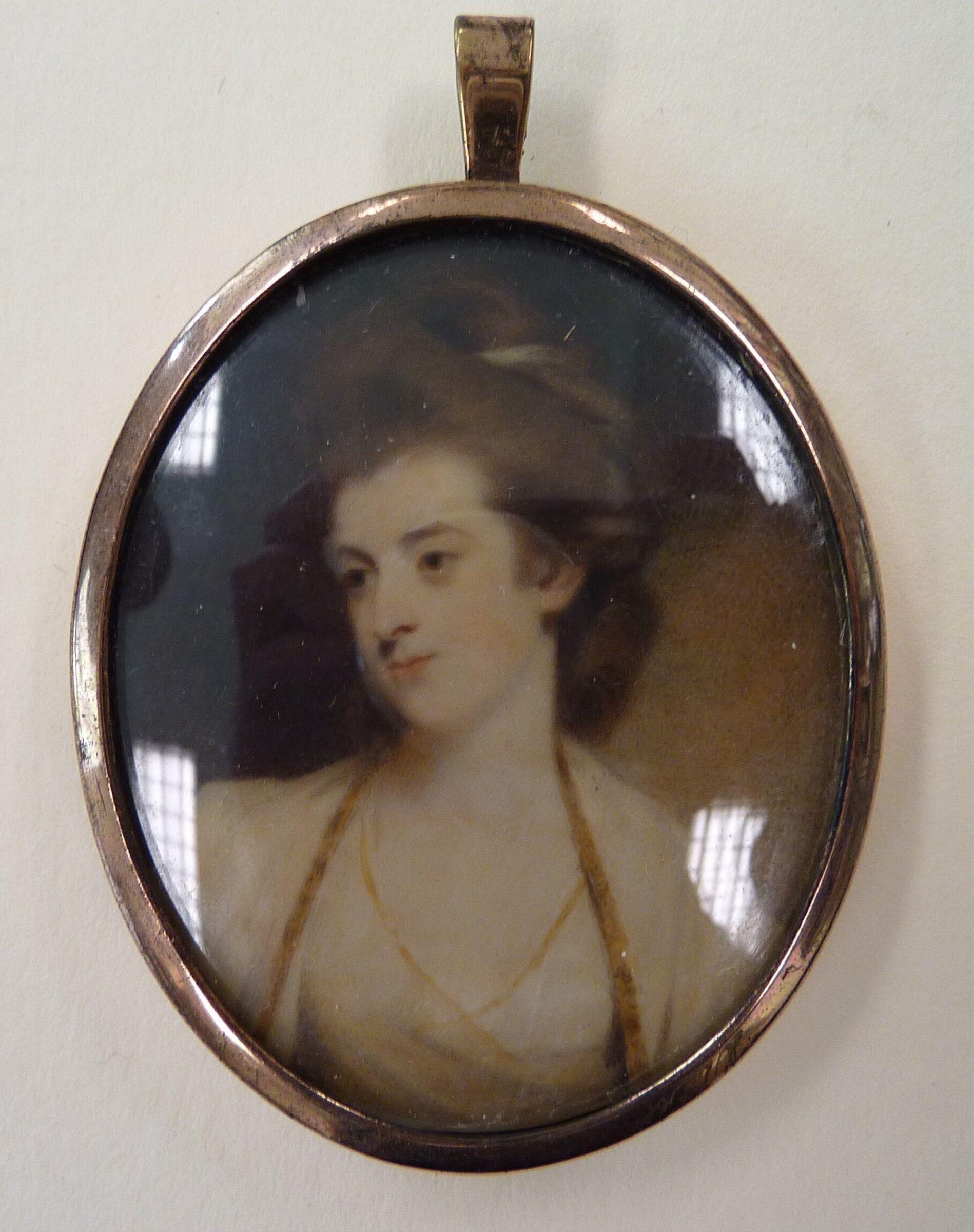 Unknown woman in a white dress, Ozias Humphry, ca. 1780s