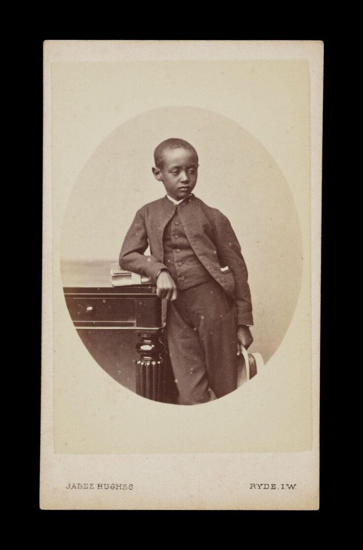 A portrait of a young boy 'Prince Alemayehu' top image