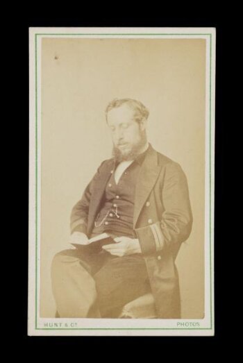 A portrait of 'Mr Brooker RN, Chief Engineer, HMS Crocodile'