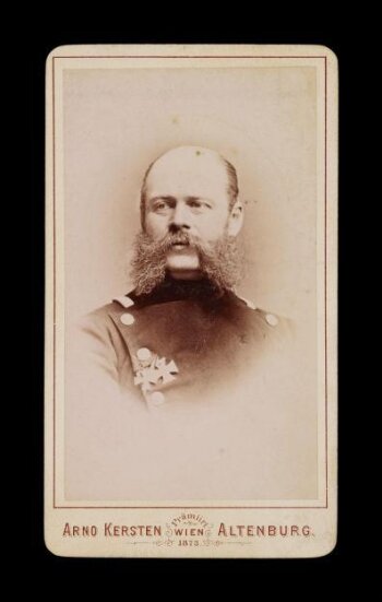 A portrait of a man in military uniform