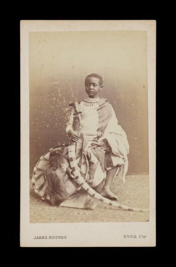 A portrait of a young boy 'Prince Alemayehu'