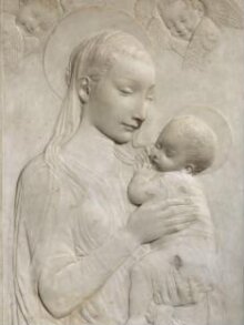 Virgin and Child with Two Cherub Heads thumbnail 1