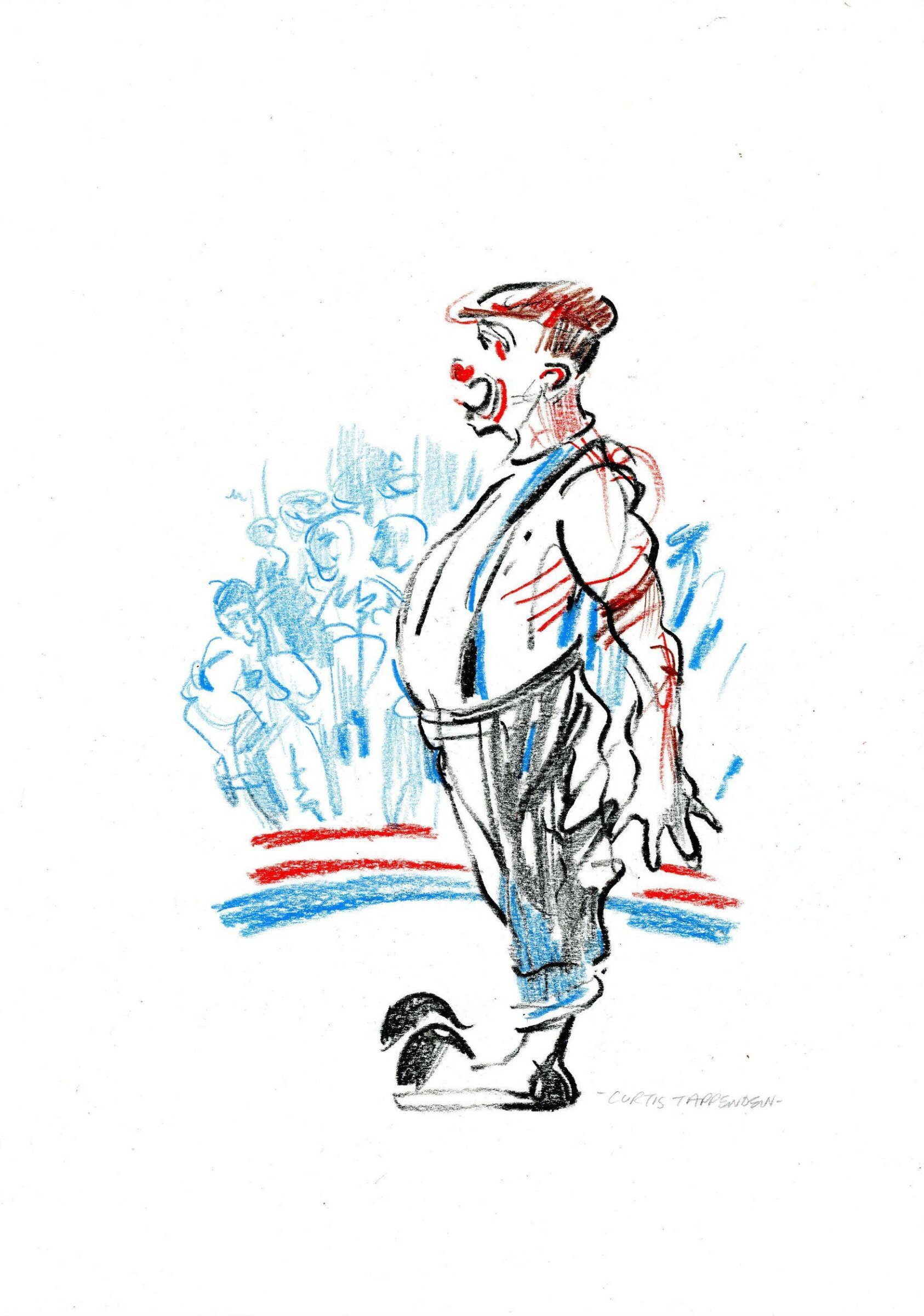Mr. Fips at Zippos Circus, Winter Wonderland, Hyde Park, 2016, Curtis Tappenden, 2014