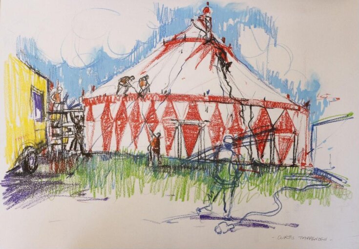 Moscow State Circus big top, Jackson's Field, Rochester, October 2016