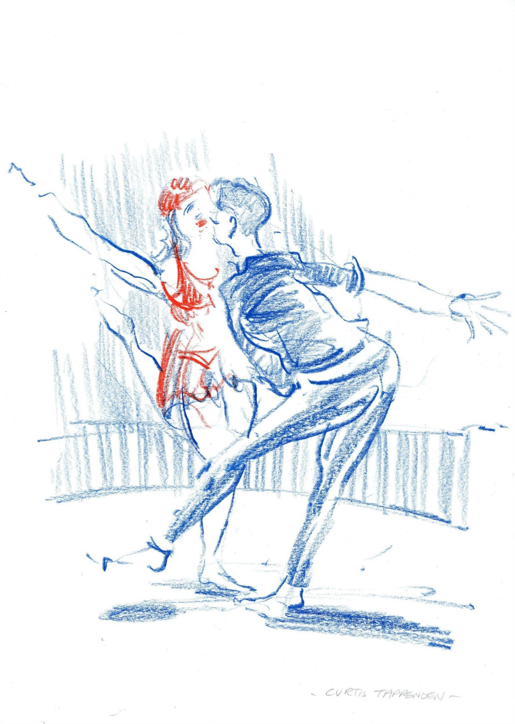 Matt Knight as the Prince and Tilly Lee-Kronick as the Little Mermaid in Metta Theatre's extracts from 'Little Mermaid the Circus Sensation', V&A  Lecture Theatre, 29 April 2018, Curtis Tappenden, 29/04/2018