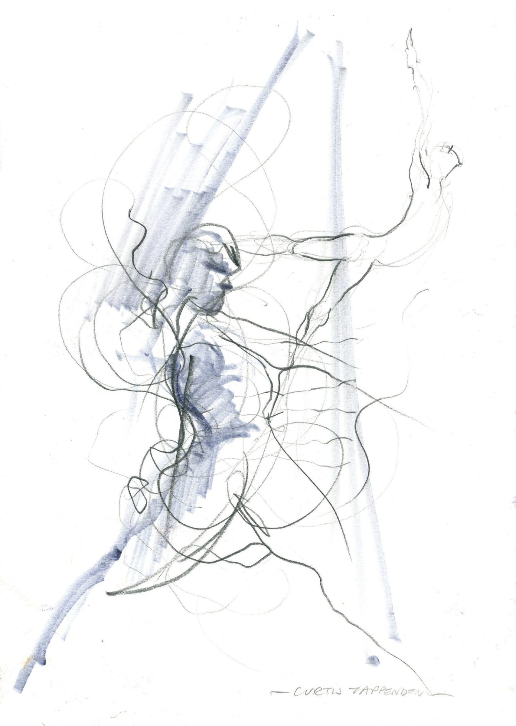 A dancer in Metta Theatre's extracts  from 'Little Mermaid the Circus Sensation', V&A Lecture Theatre, 29 April 2018, Curtis Tappenden, 29/04/2018