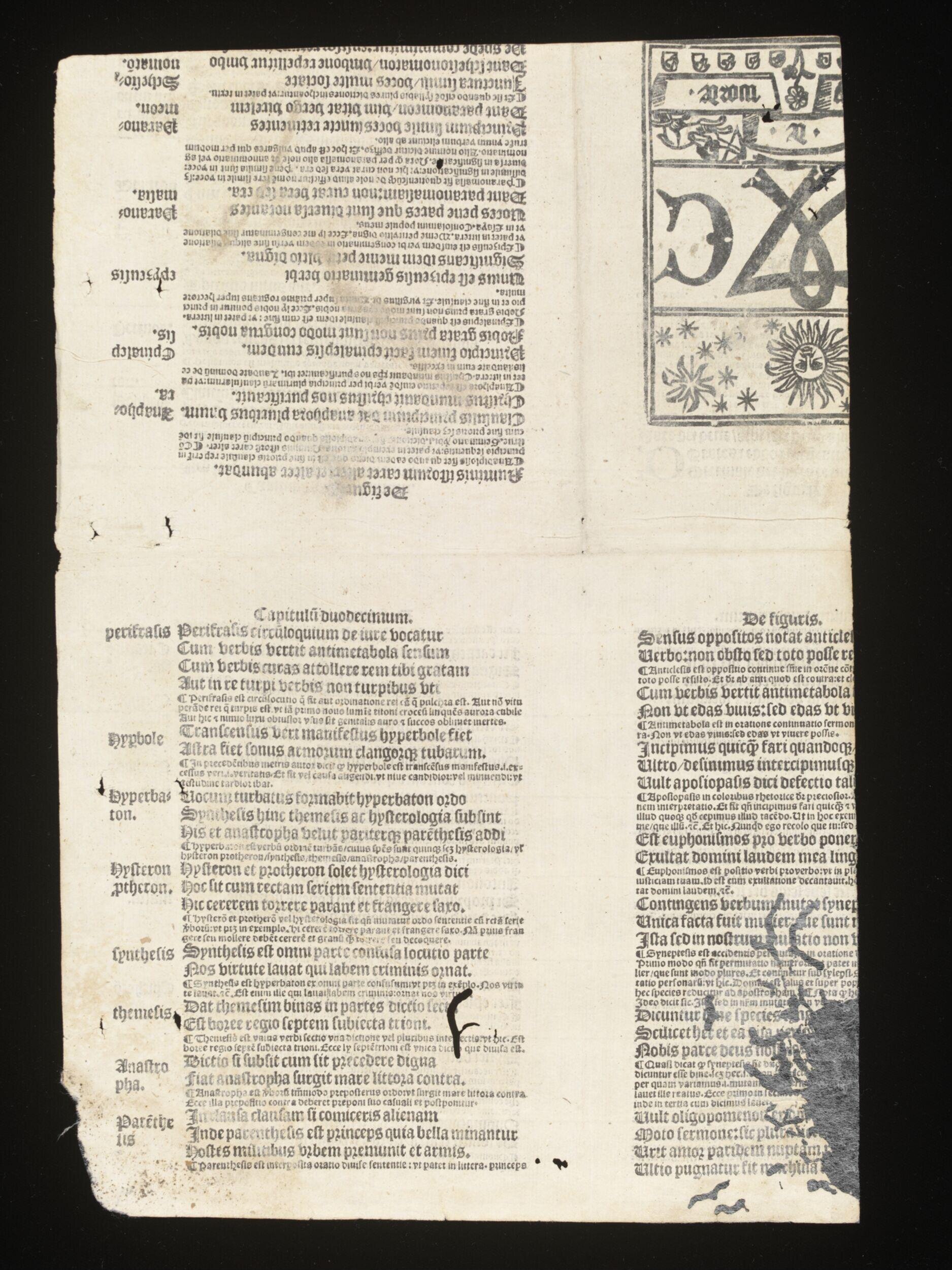 Printer's waste sheets