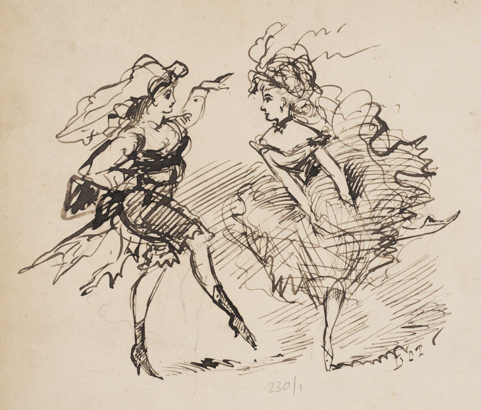 Drawing, Edith Mary Paget, c 1868
