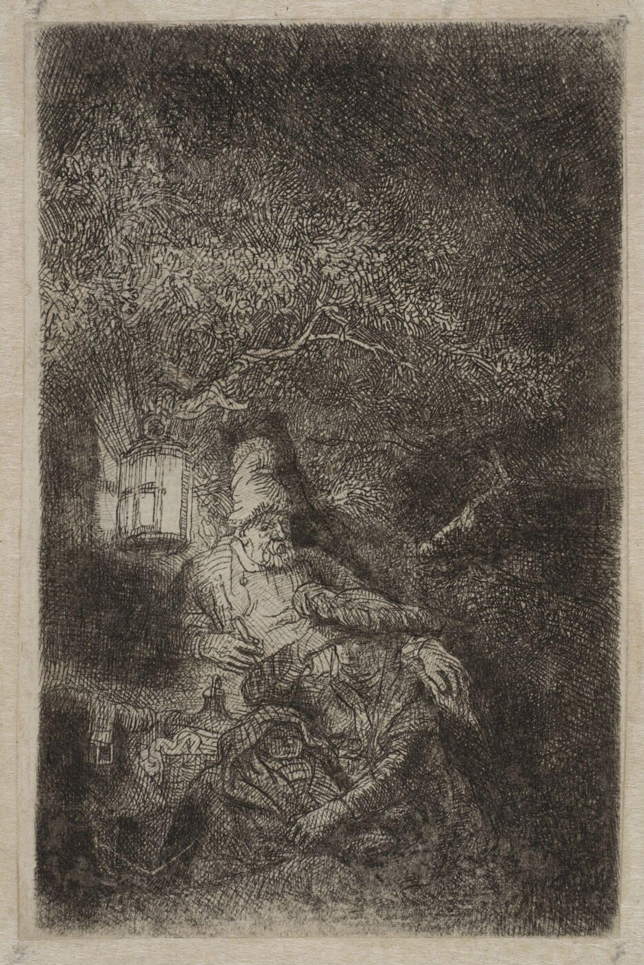 Rembrandt van Rijn, The Rest on the Flight: a night piece
