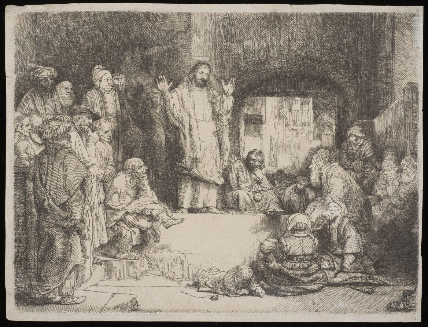 Rembrandt van Rijn, Christ preaching ('La Petite Tombe')
