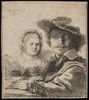 Self portrait with Saskia by Rembrandt van Rijn
