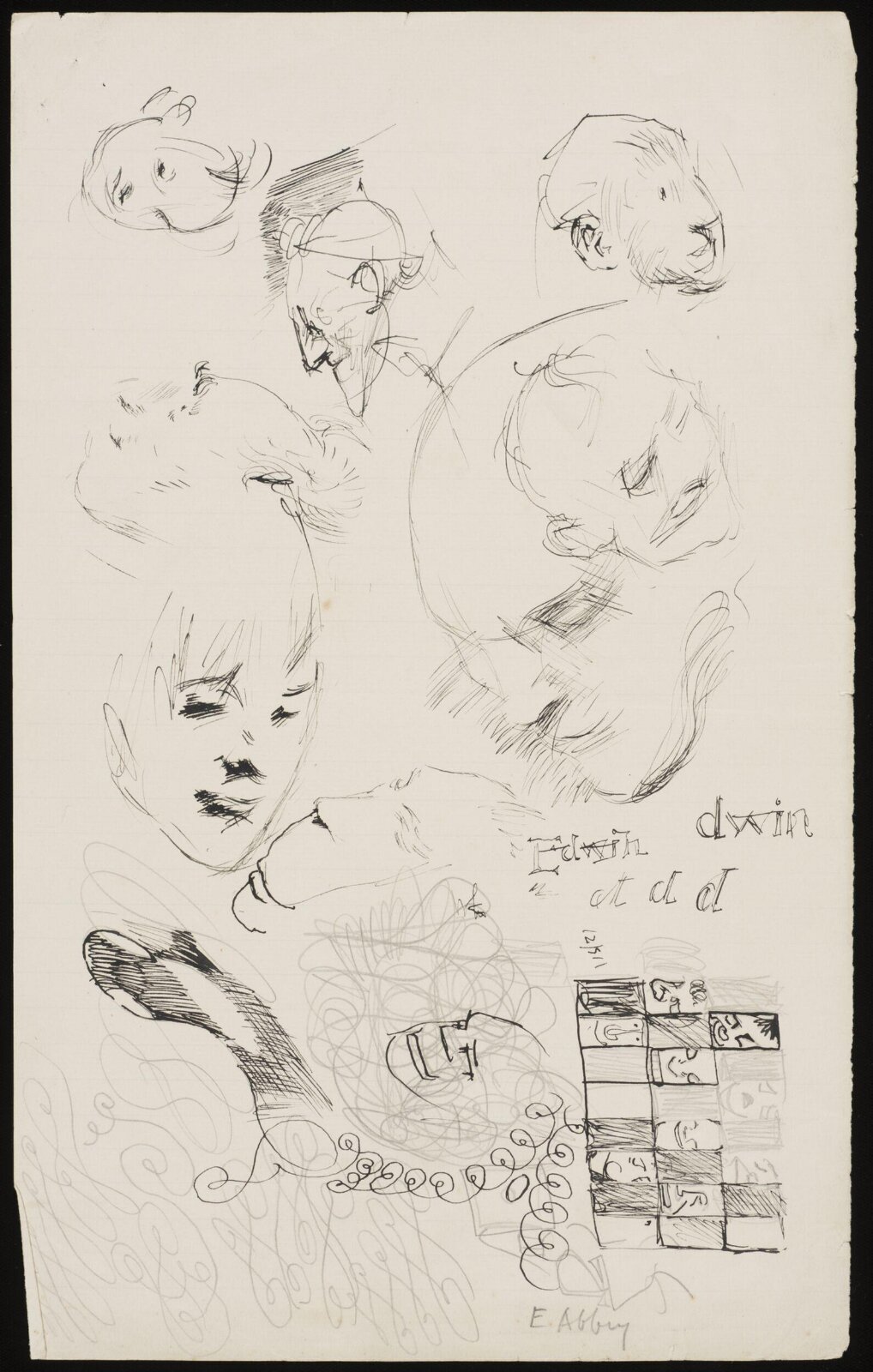Drawing, Edwin Austin Abbey, 1875-1910