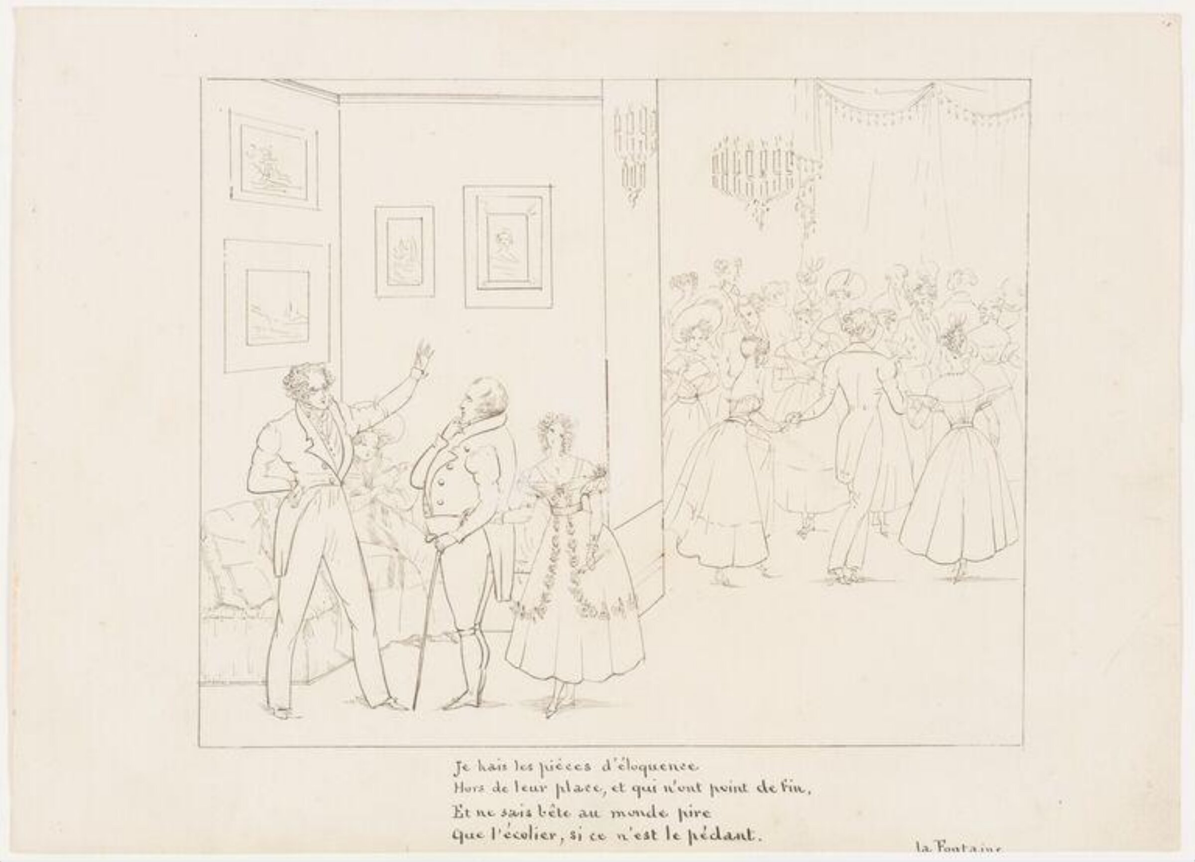 Drawing, Richard Doyle, c. mid 19th century