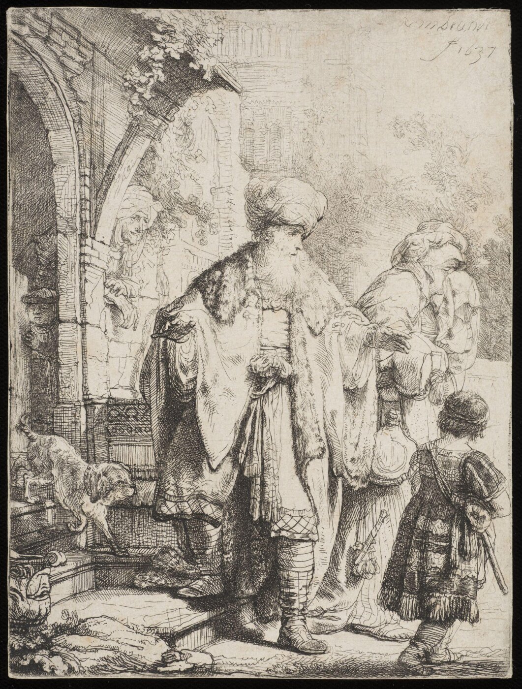 Rembrandt van Rijn, Abraham casting out Hagar and Ishmael