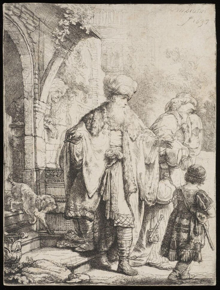 Abraham casting out Hagar and Ishmael top image
