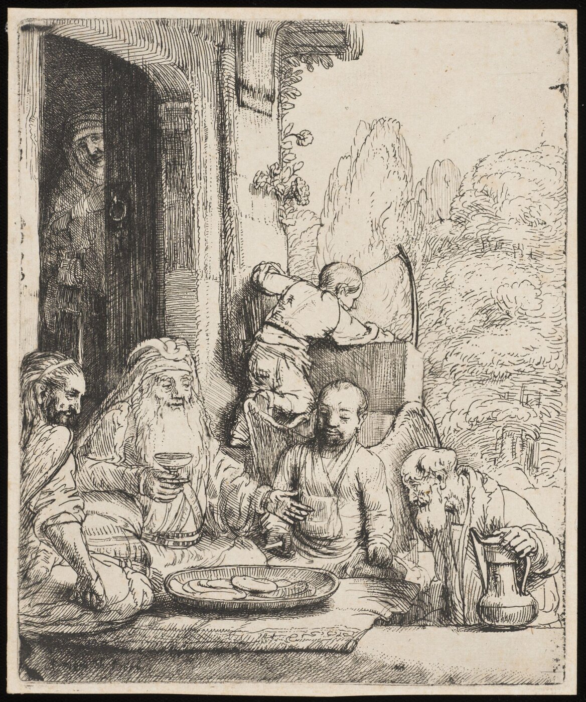 Rembrandt van Rijn, Abraham Entertaining the Angels