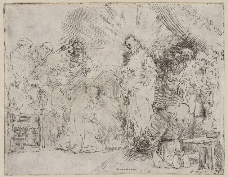 Christ appearing to the Apostles | Rembrandt van Rijn | V&A Explore The ...