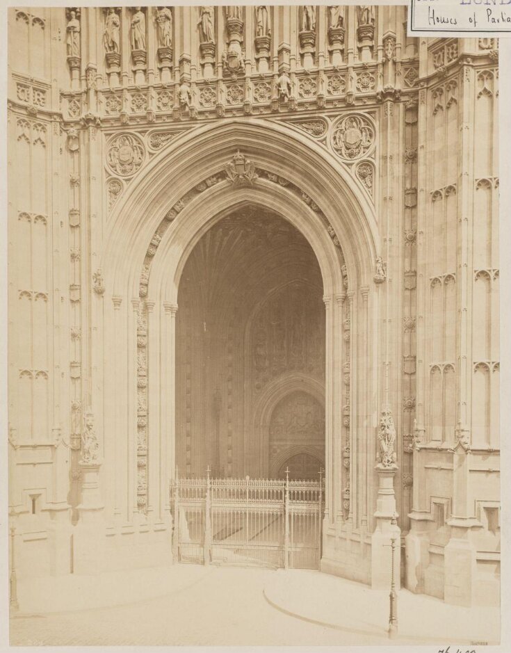 Westminster, Victoria Tower.  Gateway at base top image