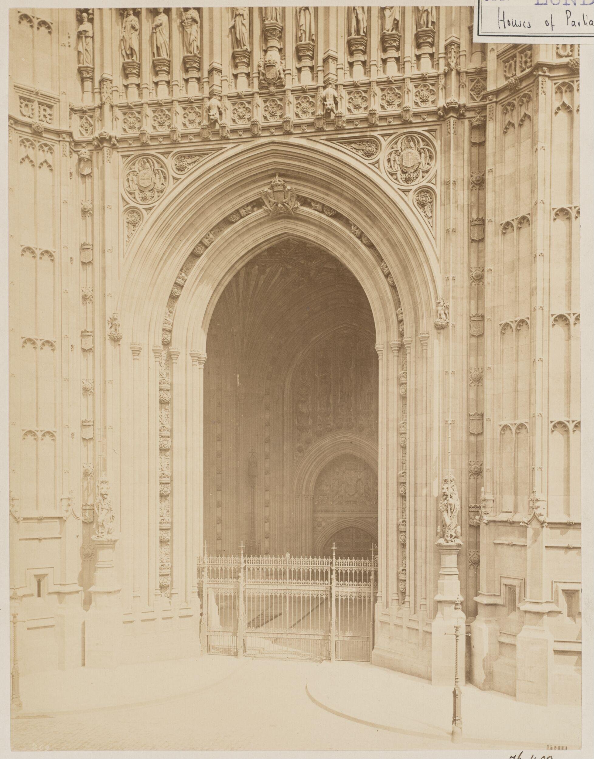 Westminster, Victoria Tower.  Gateway at base