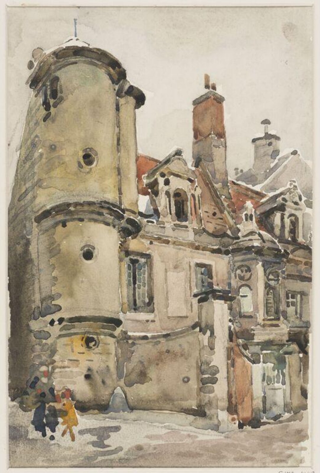 Old Houses at Caen, Robert Weir Allan, July 1926