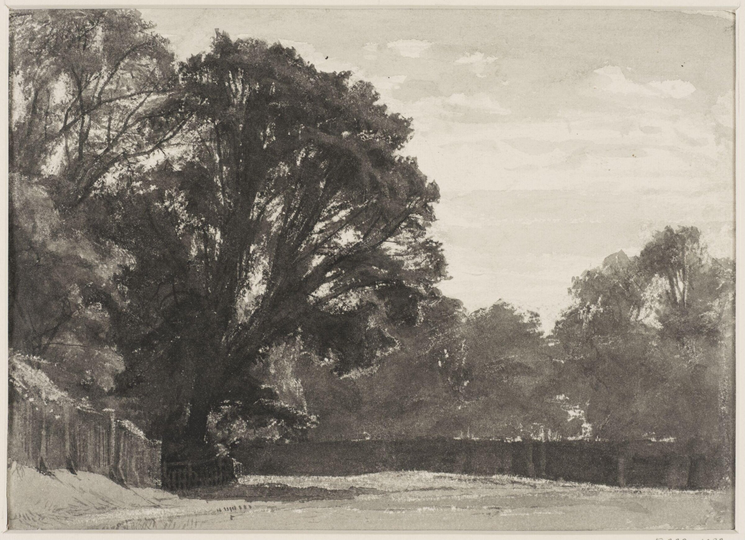 Drawing, Helen Allingham, late 19th century
