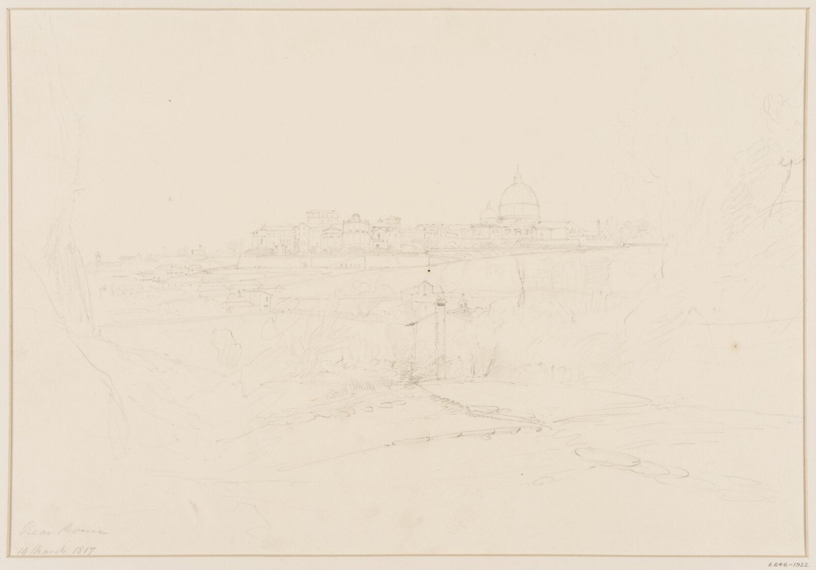 Drawing, Jeremiah Ames, 14/03/1817