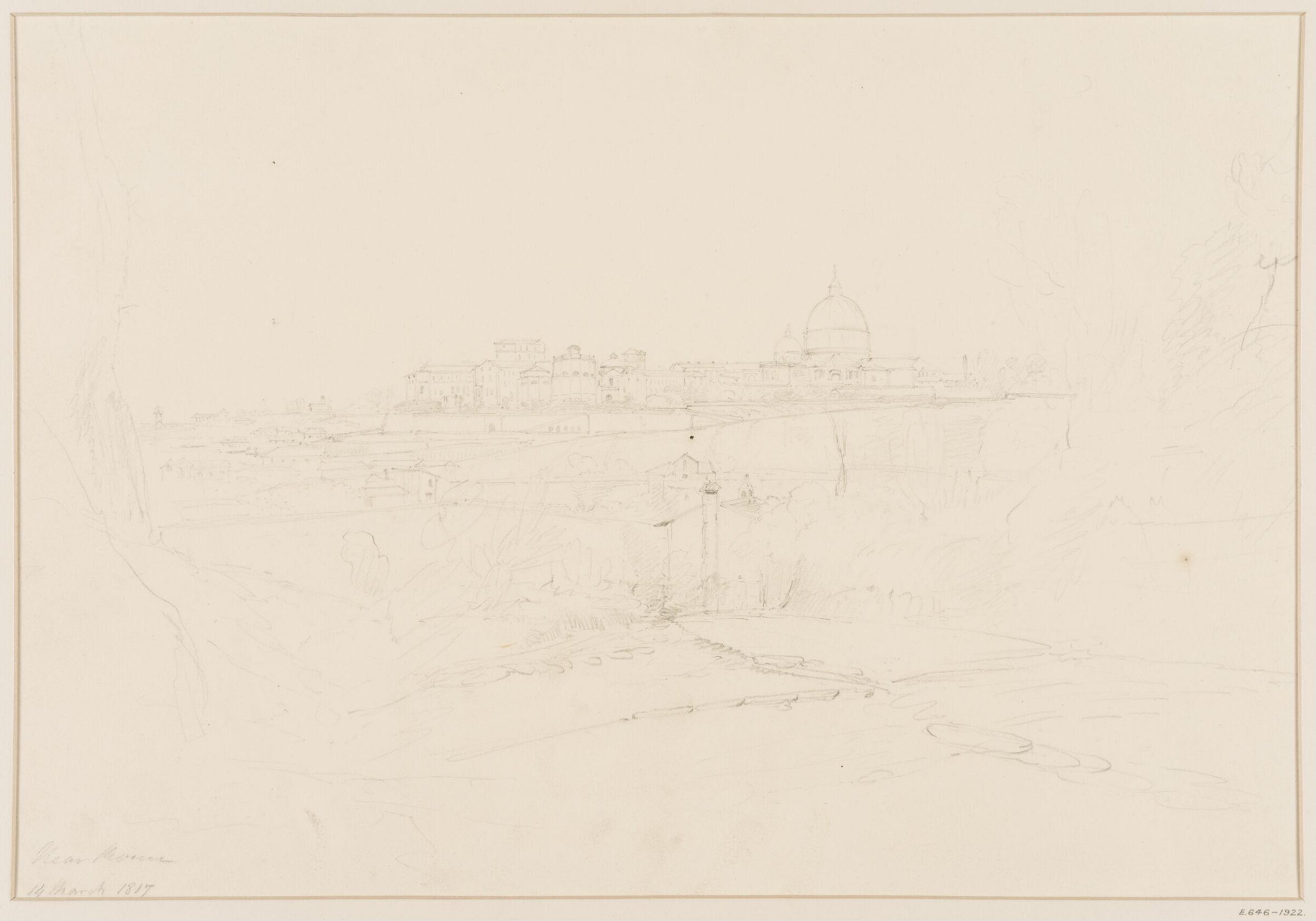 Drawing, Jeremiah Ames, 14/03/1817