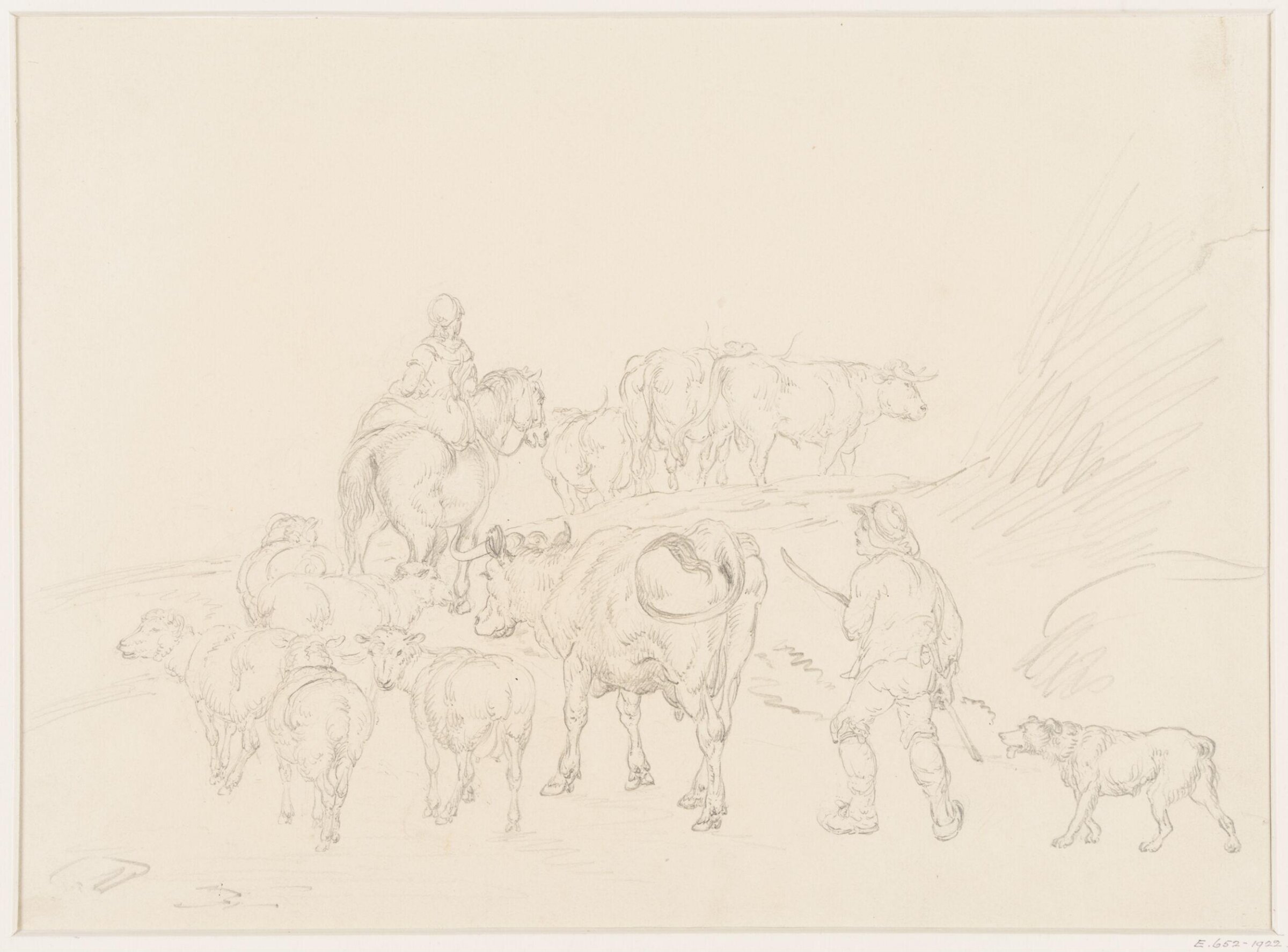 Drawing, Jeremiah Ames, c. 1816