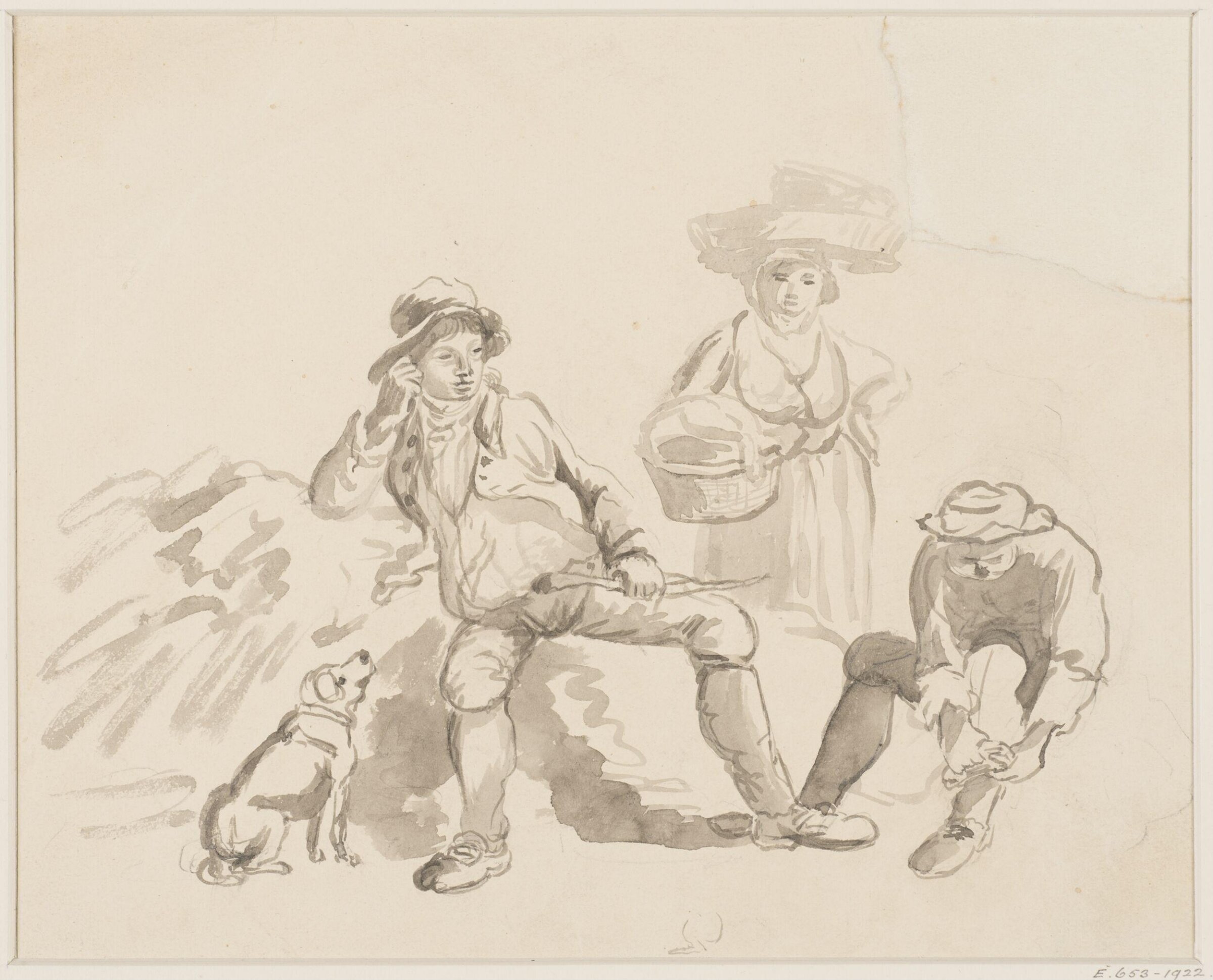 Drawing, Jeremiah Ames, c. 1816
