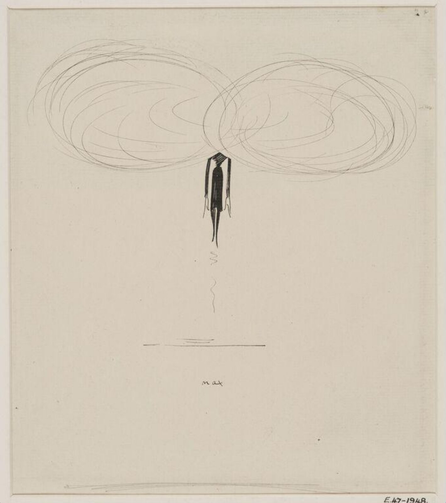 Drawing, Max Beerbohm, 1872-1948