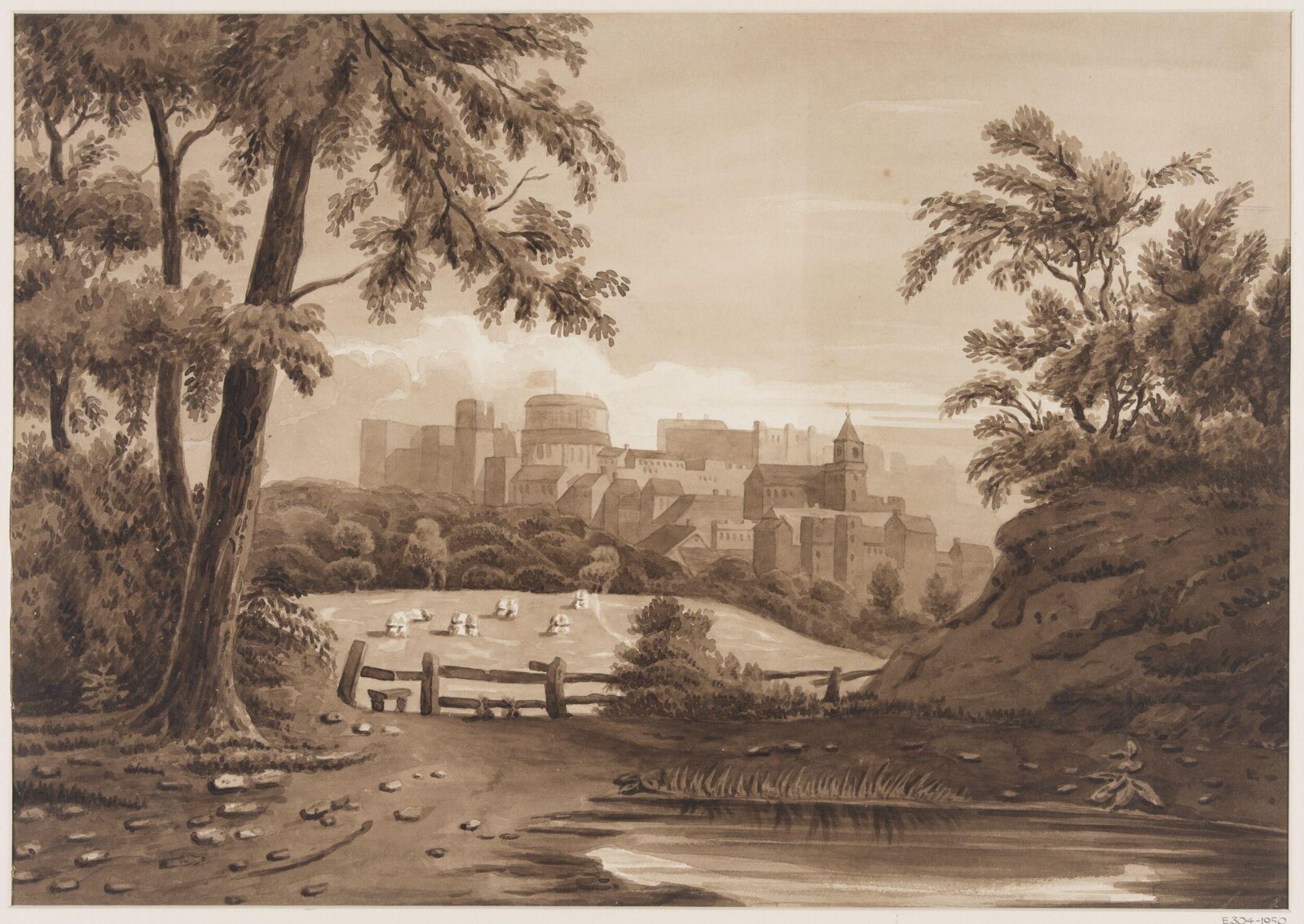 Windsor Castle from the north-west, 1825-50
