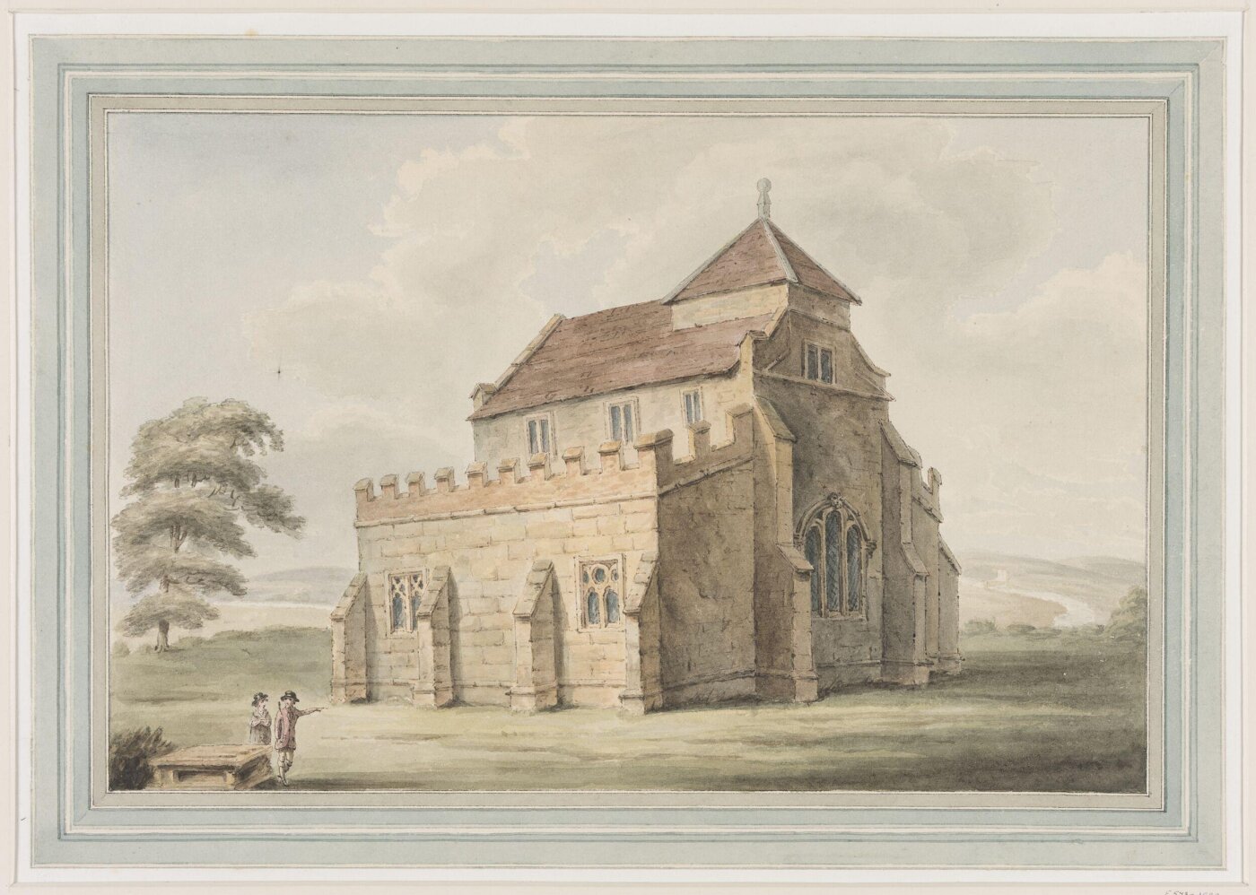 Unknown, Northwest view of Quarendon Church
